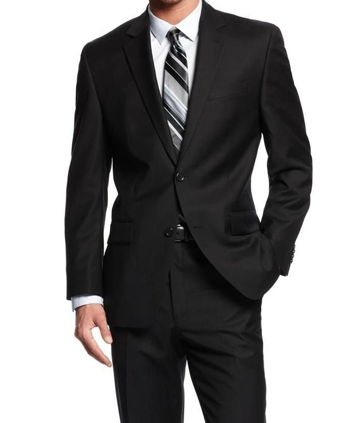 Vinci Anzug Herren Schwarz: Eleganz pur, 2-Teiler mit Flat Front Hose, Stil für jeden Anlass!